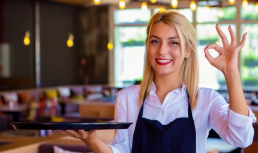 Waiter in Croatia.